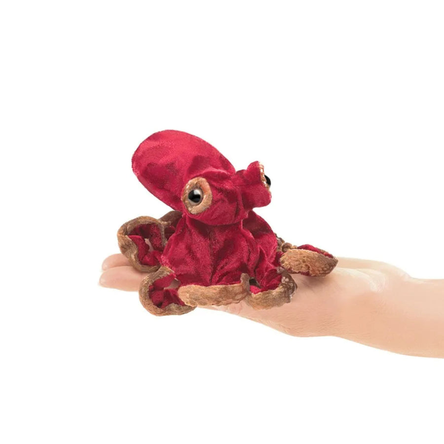 Mini Red Octopus Finger Puppet