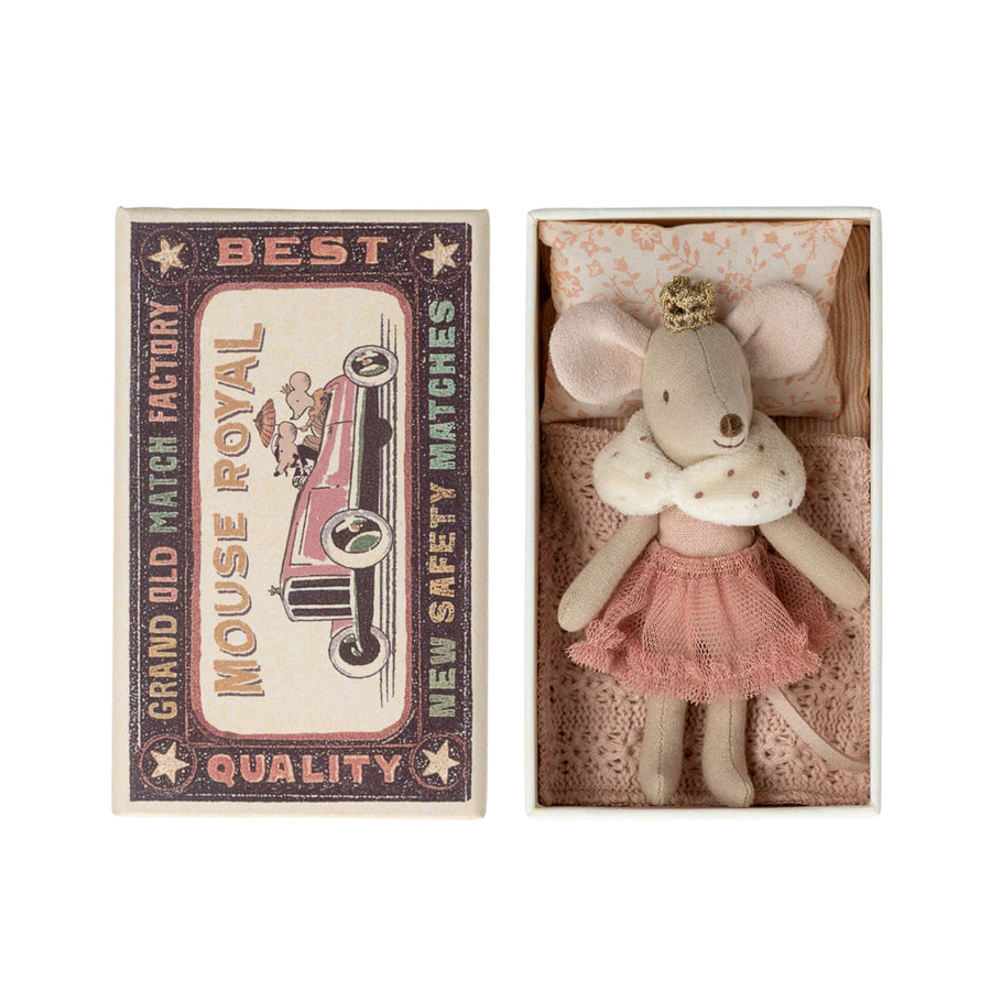 Maileg Princess Mouse in Matchbox (Little Sister)