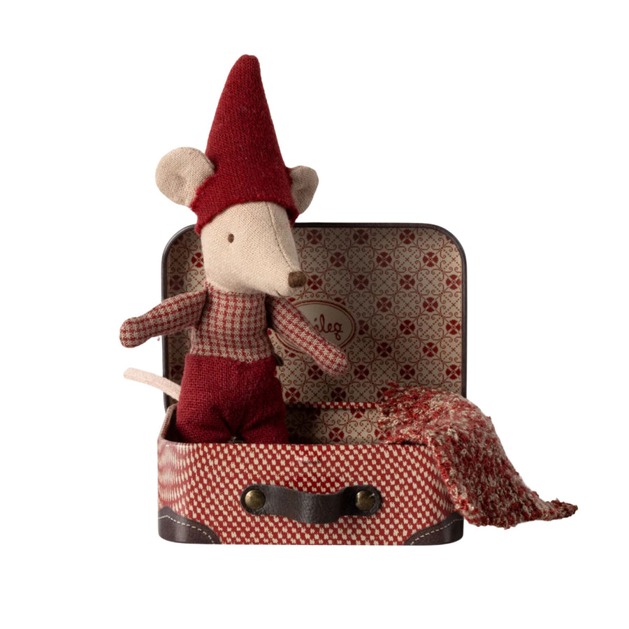 PRE-ORDER Maileg Christmas Mouse in Suitcase (Baby)