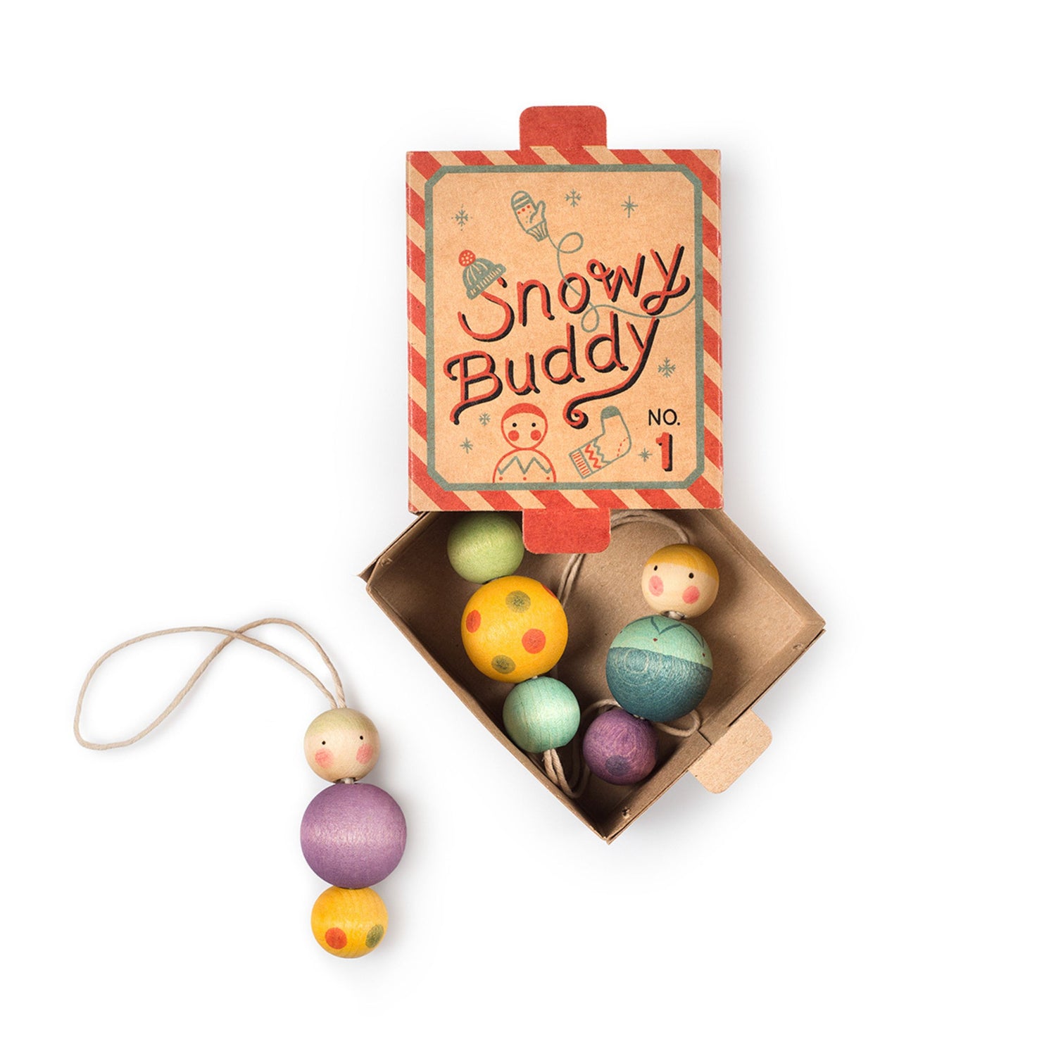 Wooden Ornament (Snowy Buddy)