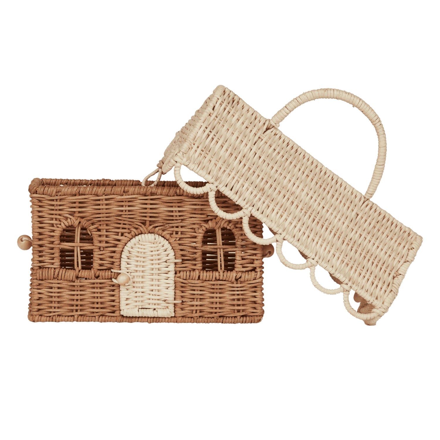 Rattan Gingerbread Casa Clutch Bag