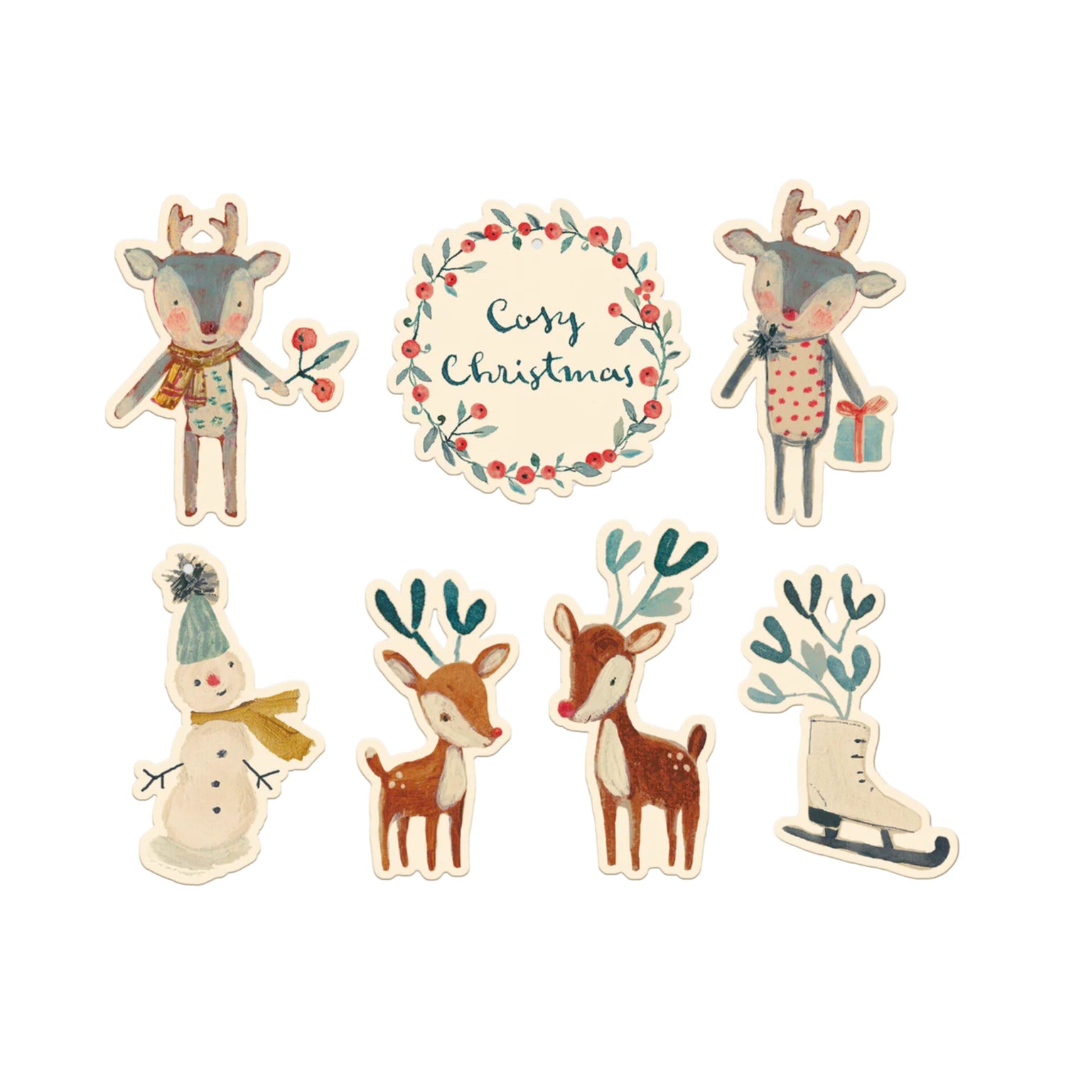 Maileg Christmas Gift Tags - Cosy Christmas (14 pcs)