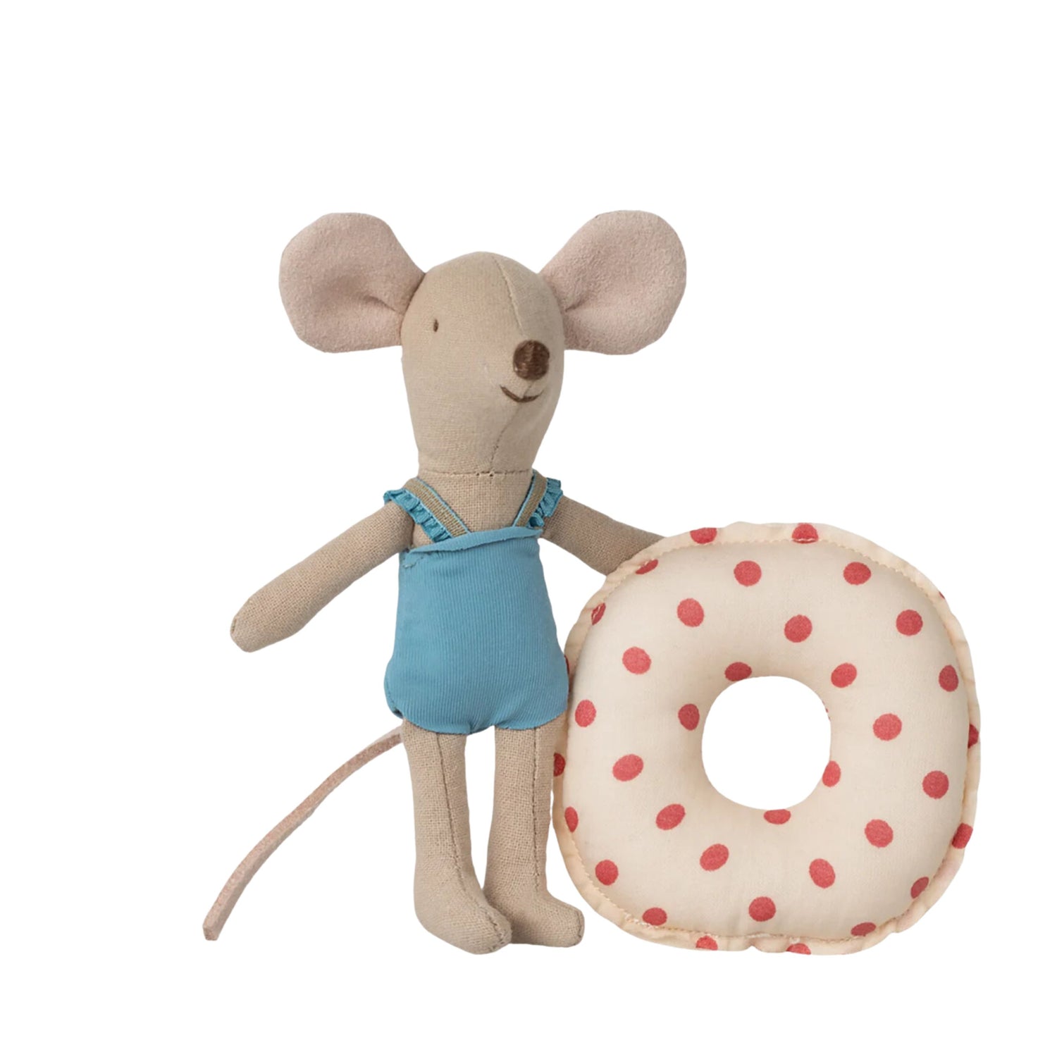 PRE-ORDER Maileg Beach Mouse with Float - Red Dot (Little Sister)