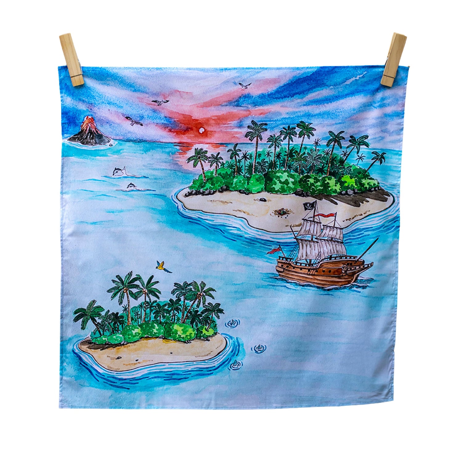 "The Lost Island" Vegan Play Cloth