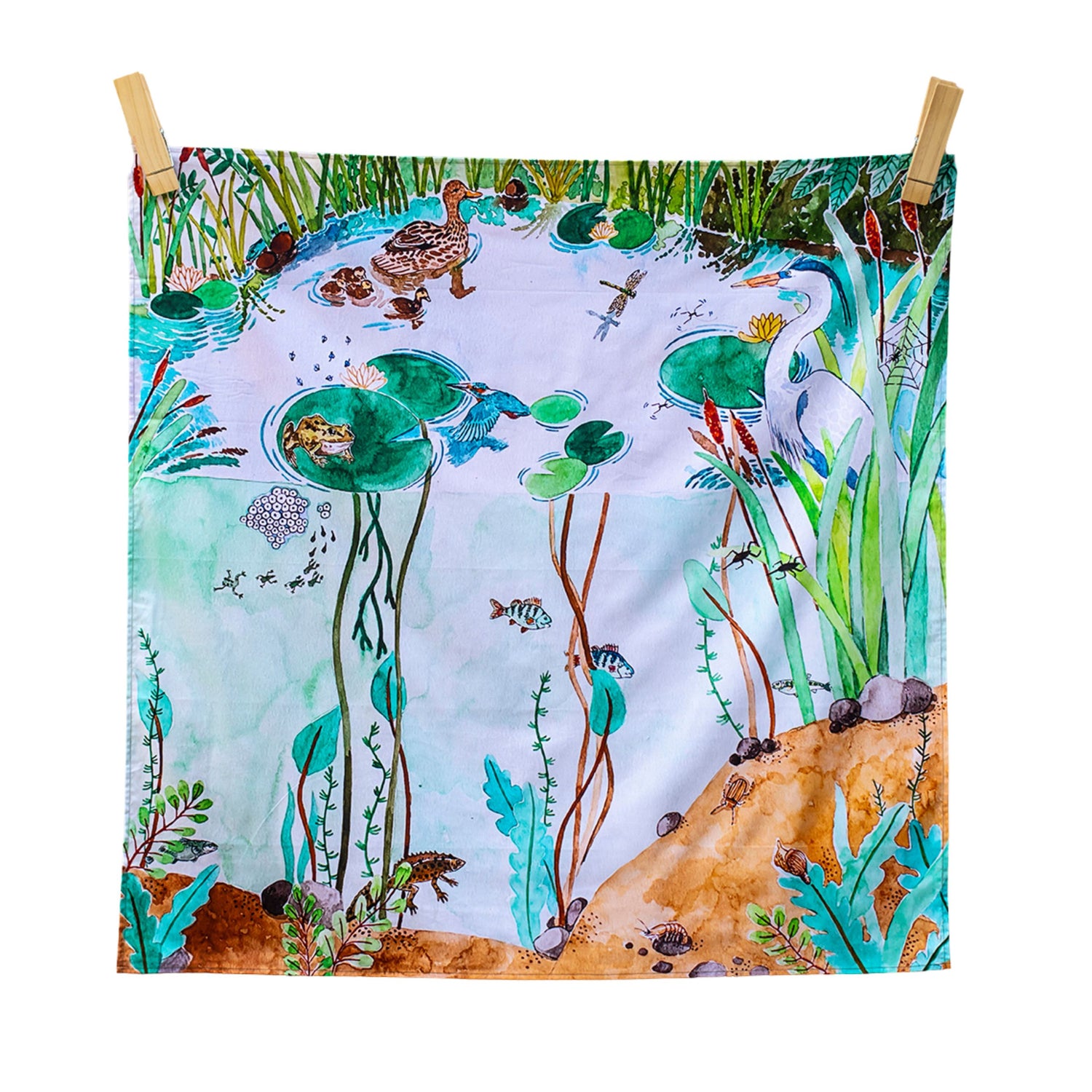 "Down by the Pond" Vegan Play Cloth