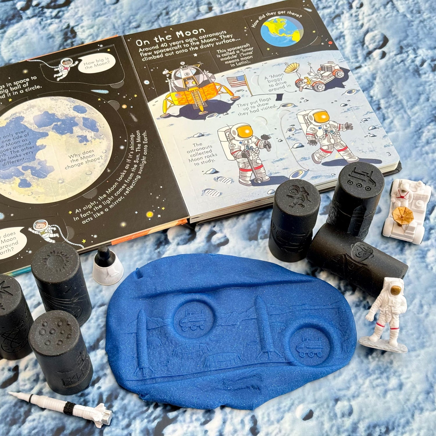 Play Dough Rollers & Stamp Set (Space)