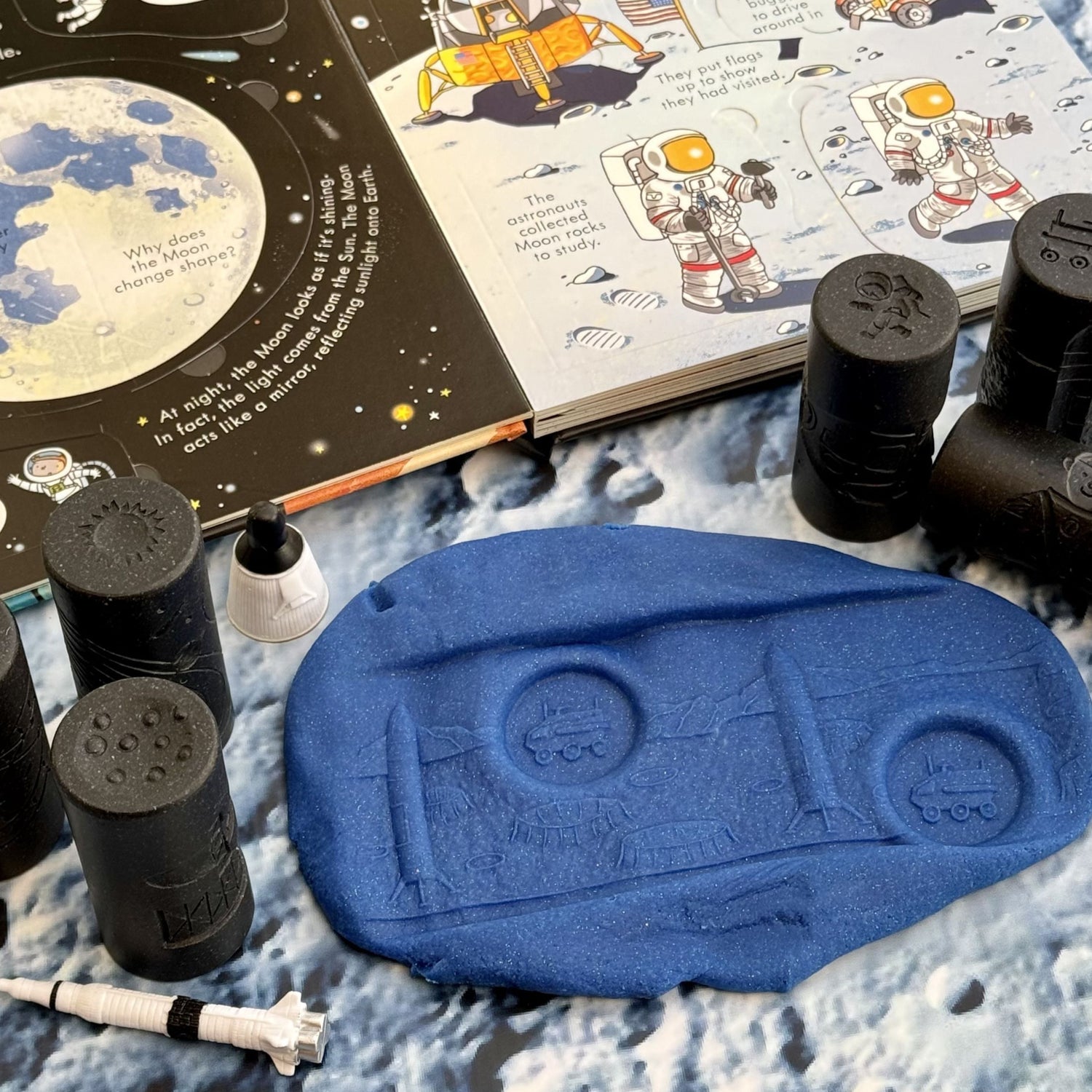 Play Dough Rollers & Stamp Set (Space)