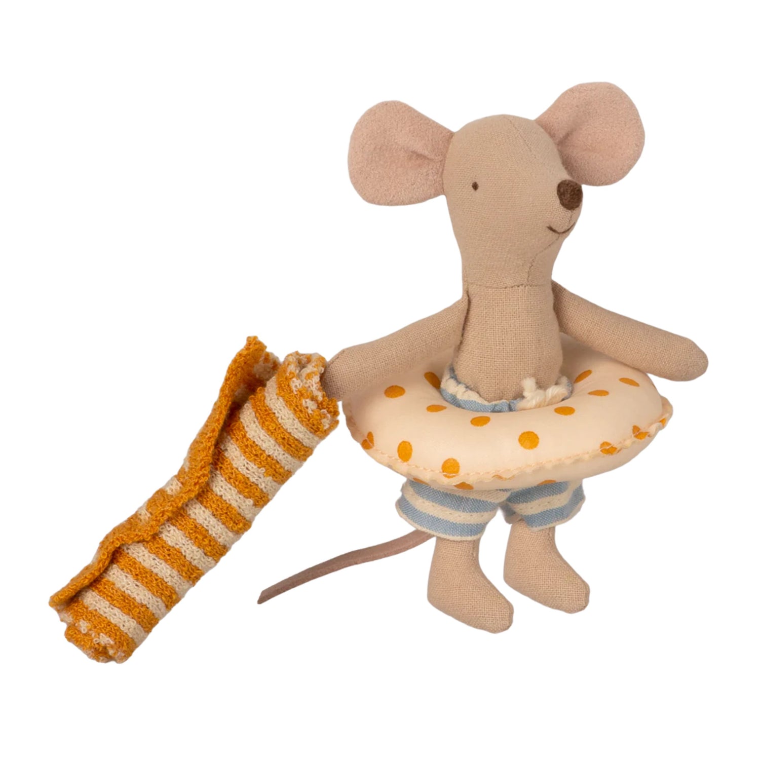 Maileg Beach Mouse with Float - Cabin de Plage (Little Brother)