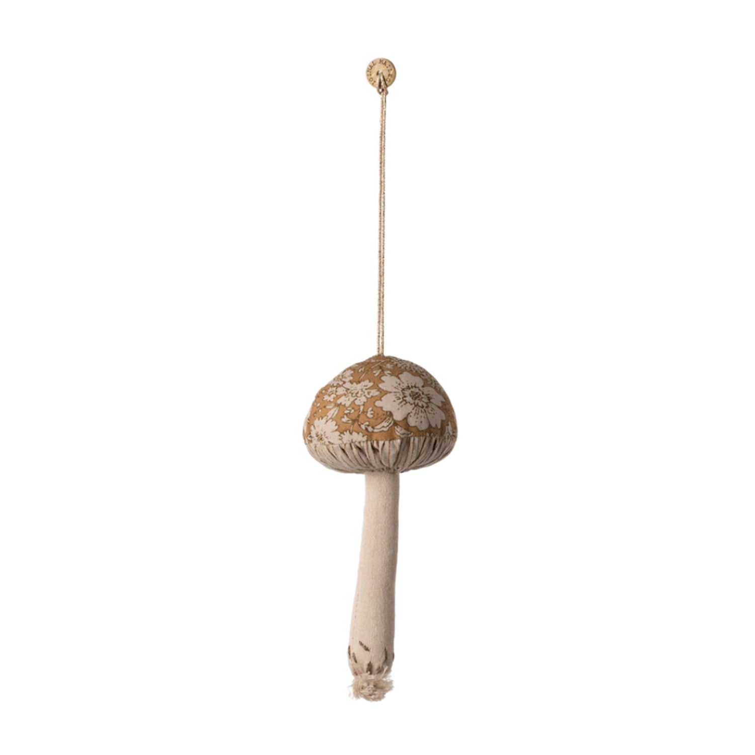 Maileg Mushroom Cotton Ornament (Blossom - Ocher)