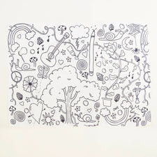 Silk Doodle Colouring Seek & Find Playsilk and Markers Set