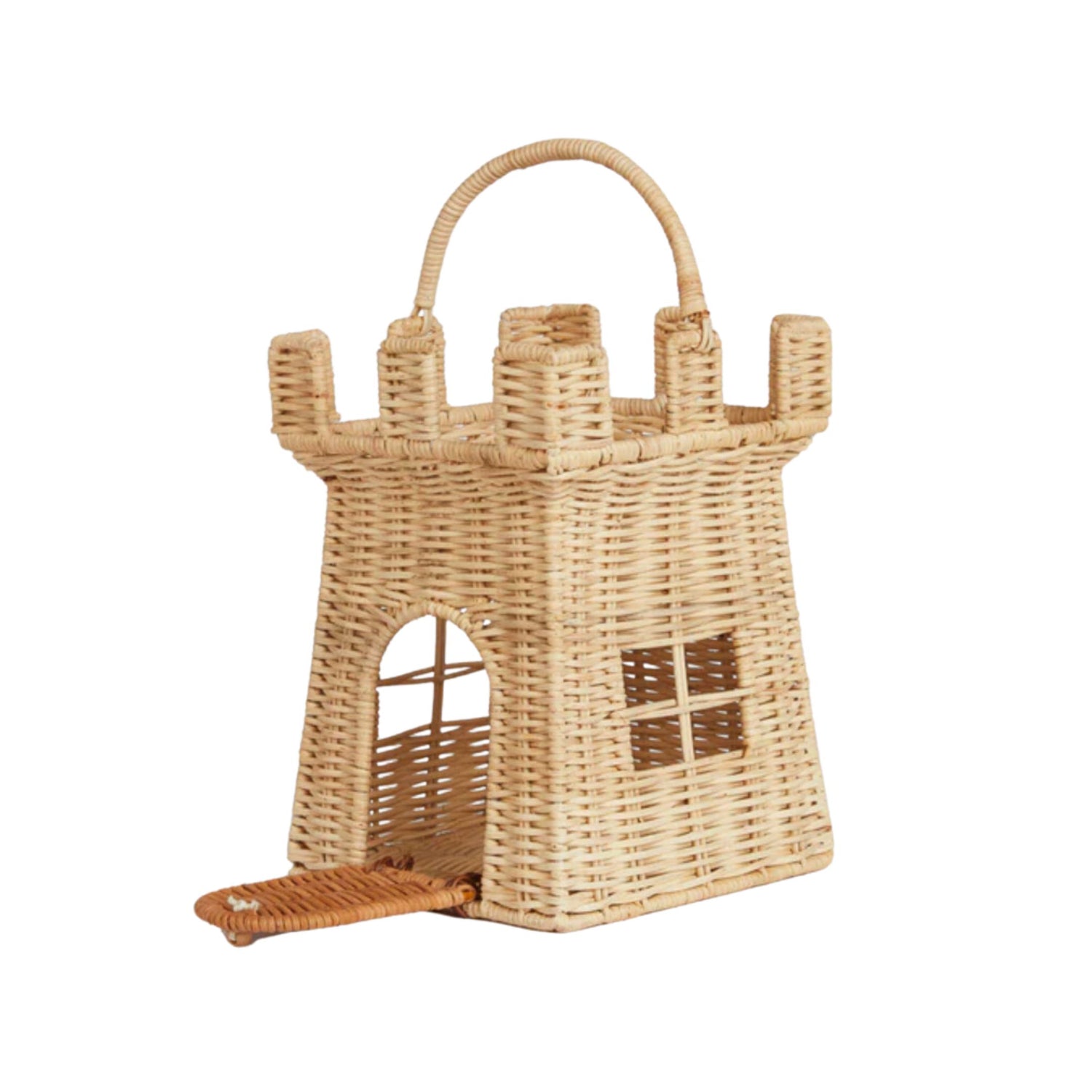 Olli Ella Rattan Castle Bag