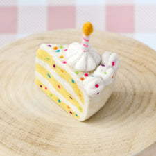 Felt Confetti Cake Slice | Play Food