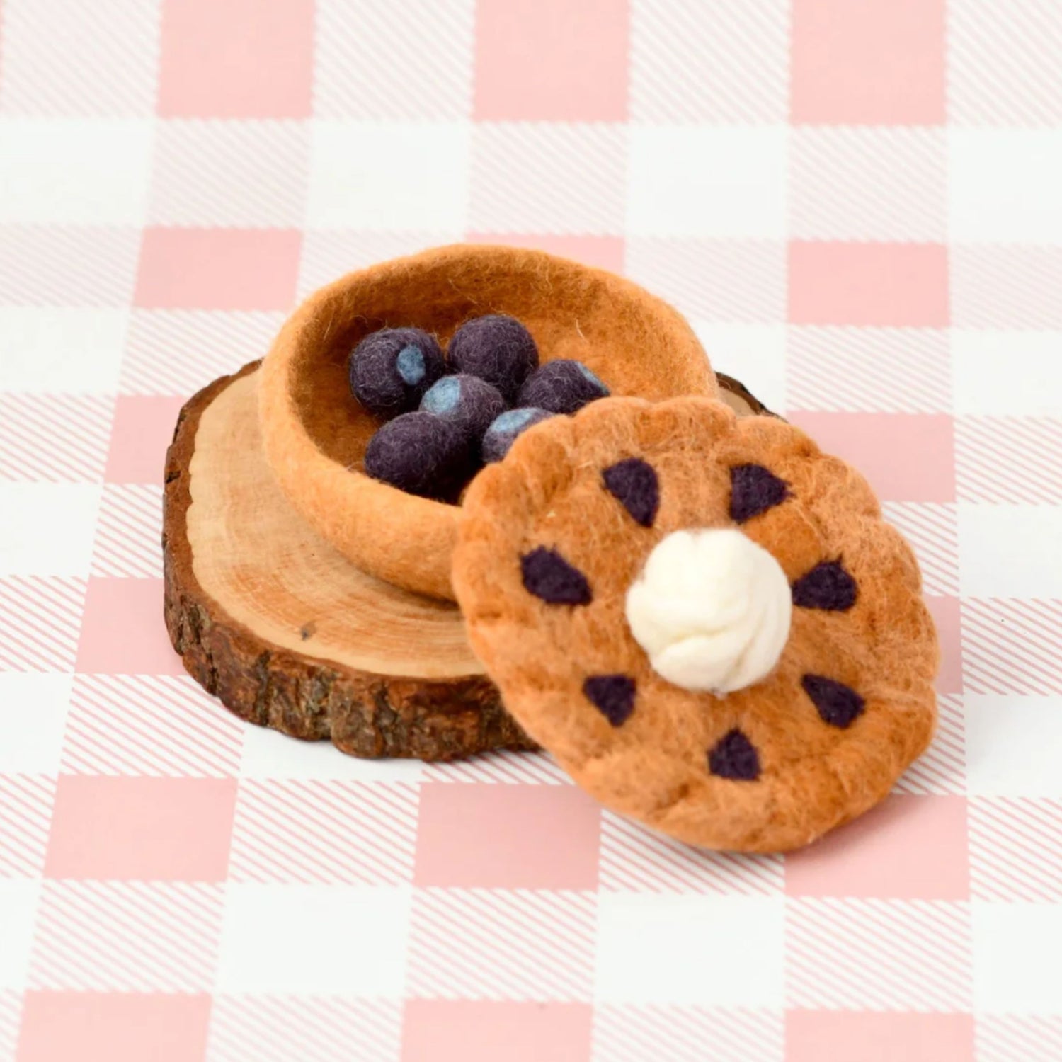 Felt Blueberry Pie | Play Food Set