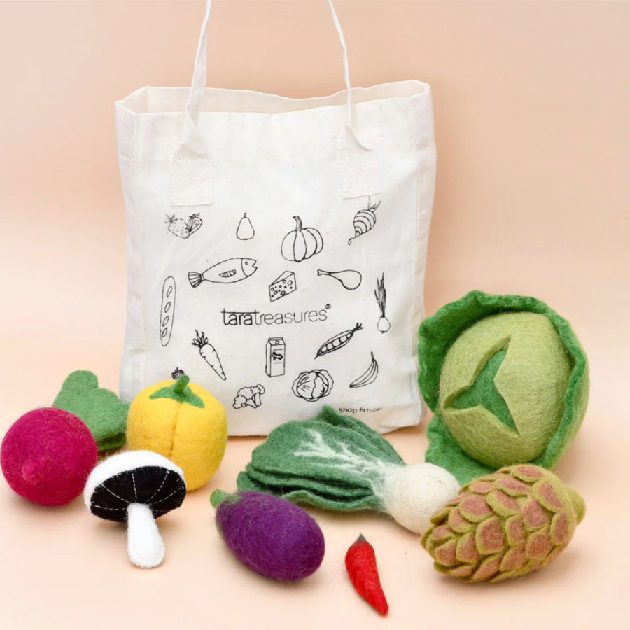 Felt Food Groups | Play Food Set (Vegetables)