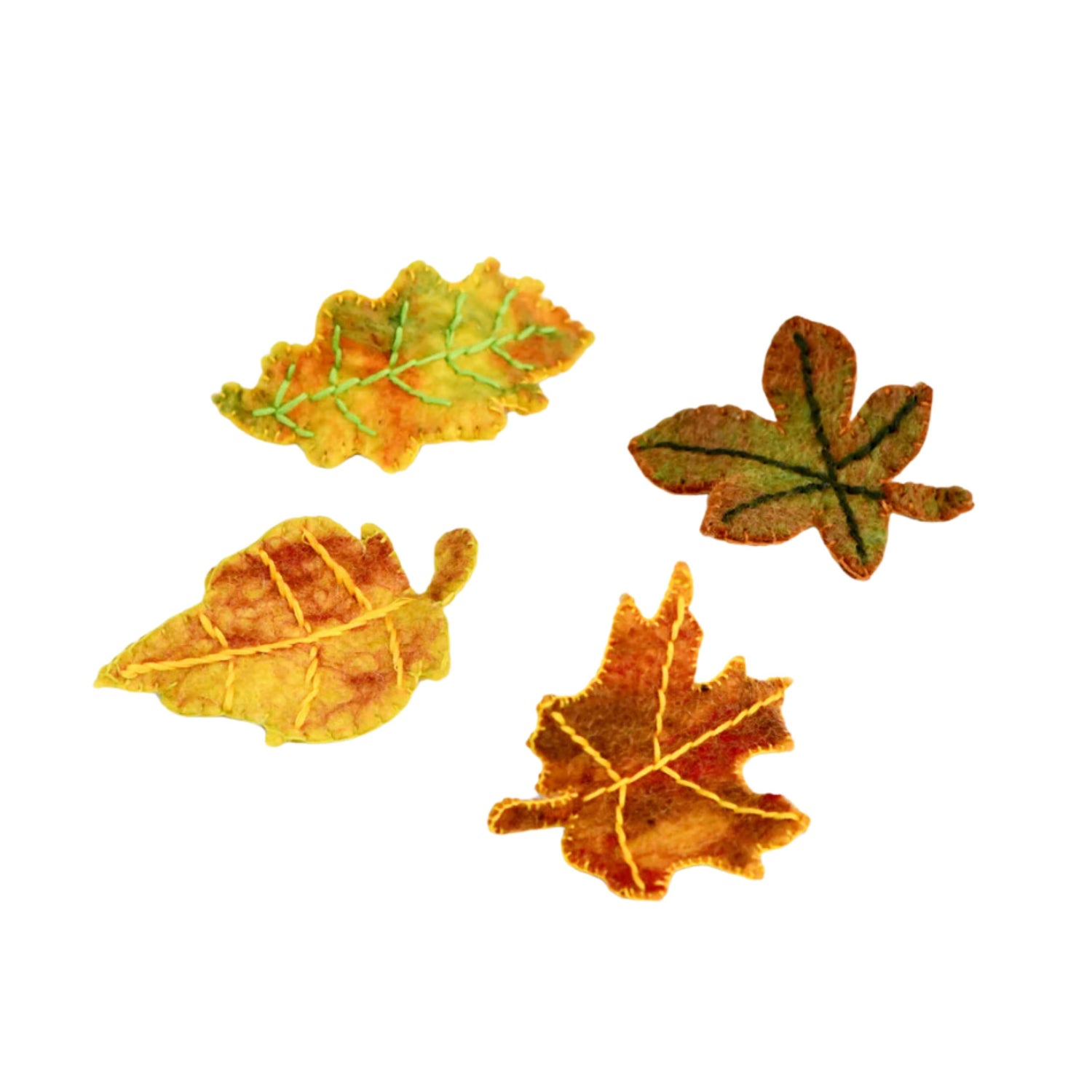 Felt Autumn Fall Leaves (Set of 4)