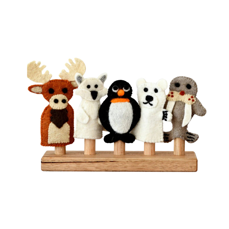 Felt Finger Puppets (Polar Arctic Animals)