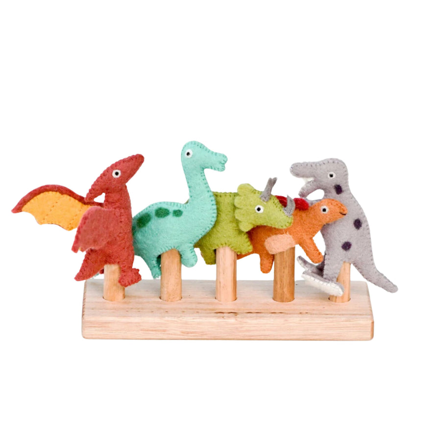 Felt Finger Puppets (Dinosaurs)