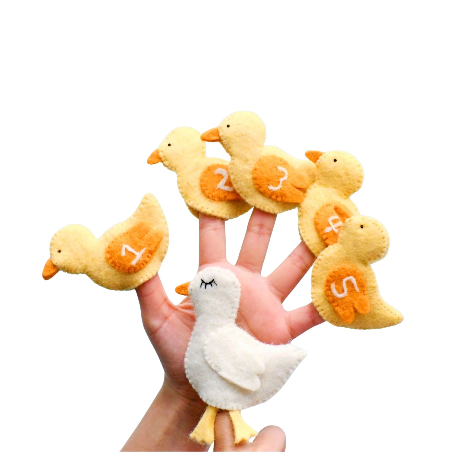 Felt Finger Puppets (Five Little Ducks)