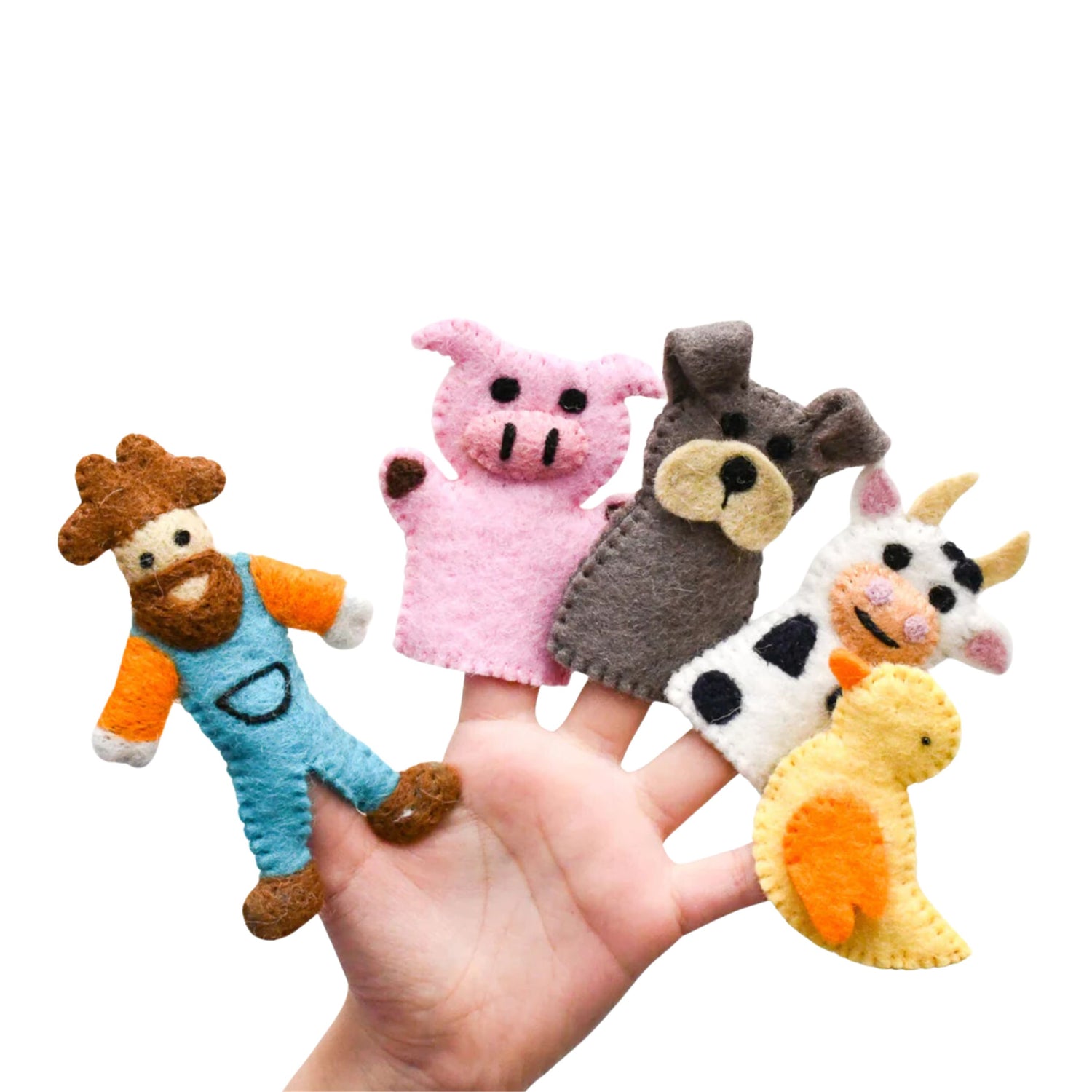 Felt Finger Puppets (Old Macdonald)