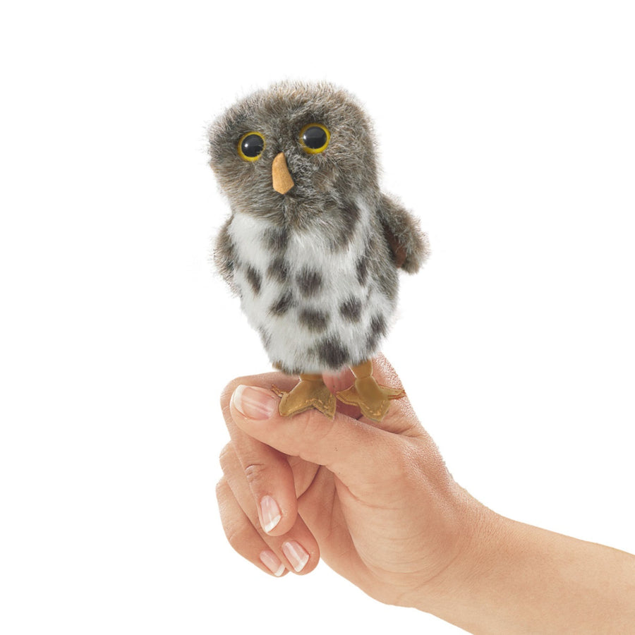 Mini Spotted Owl Finger Puppet