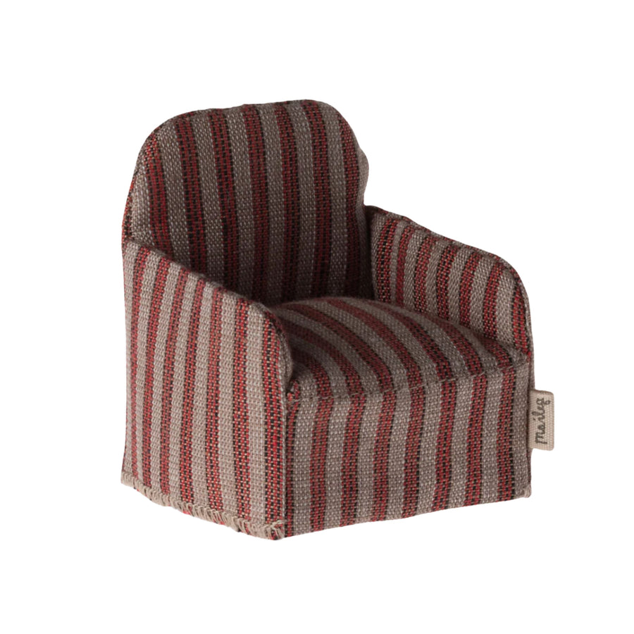 PRE-ORDER Maileg Chair - Red Stripe (Mouse)