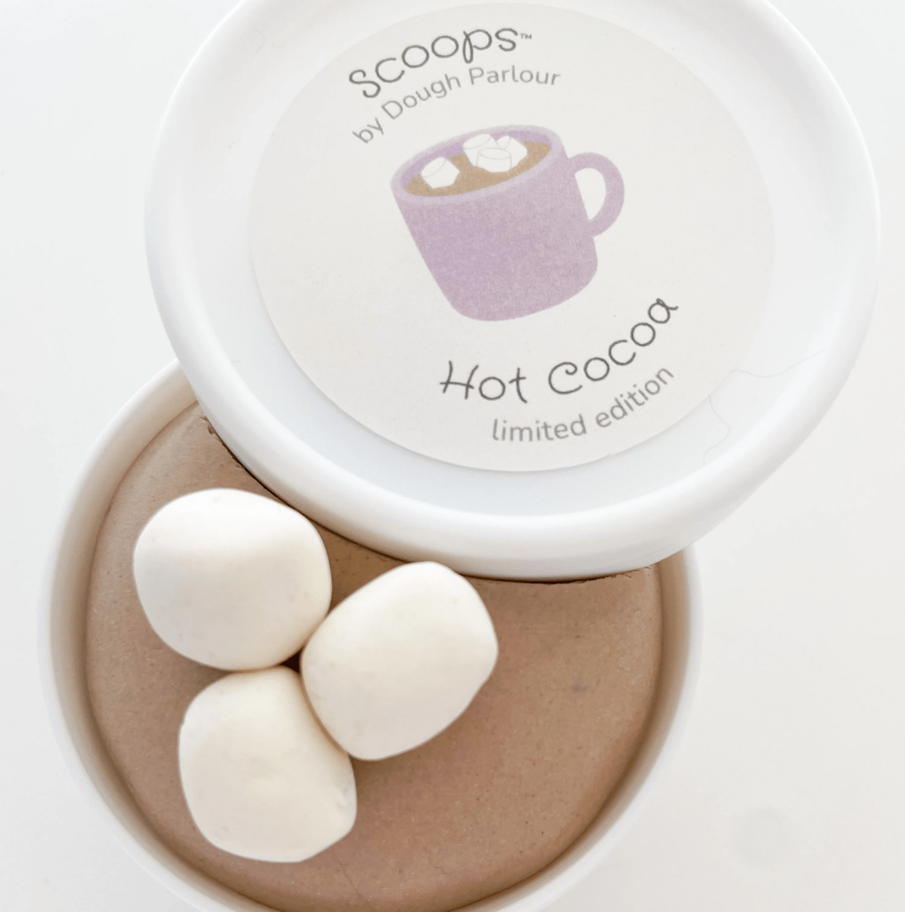 Dough Parlour Sensory Play Limited Edition Hot Cocoa Dough (Made in Canada) Limited Edition Hot Cocoa Dough | Handcrafted in Canada