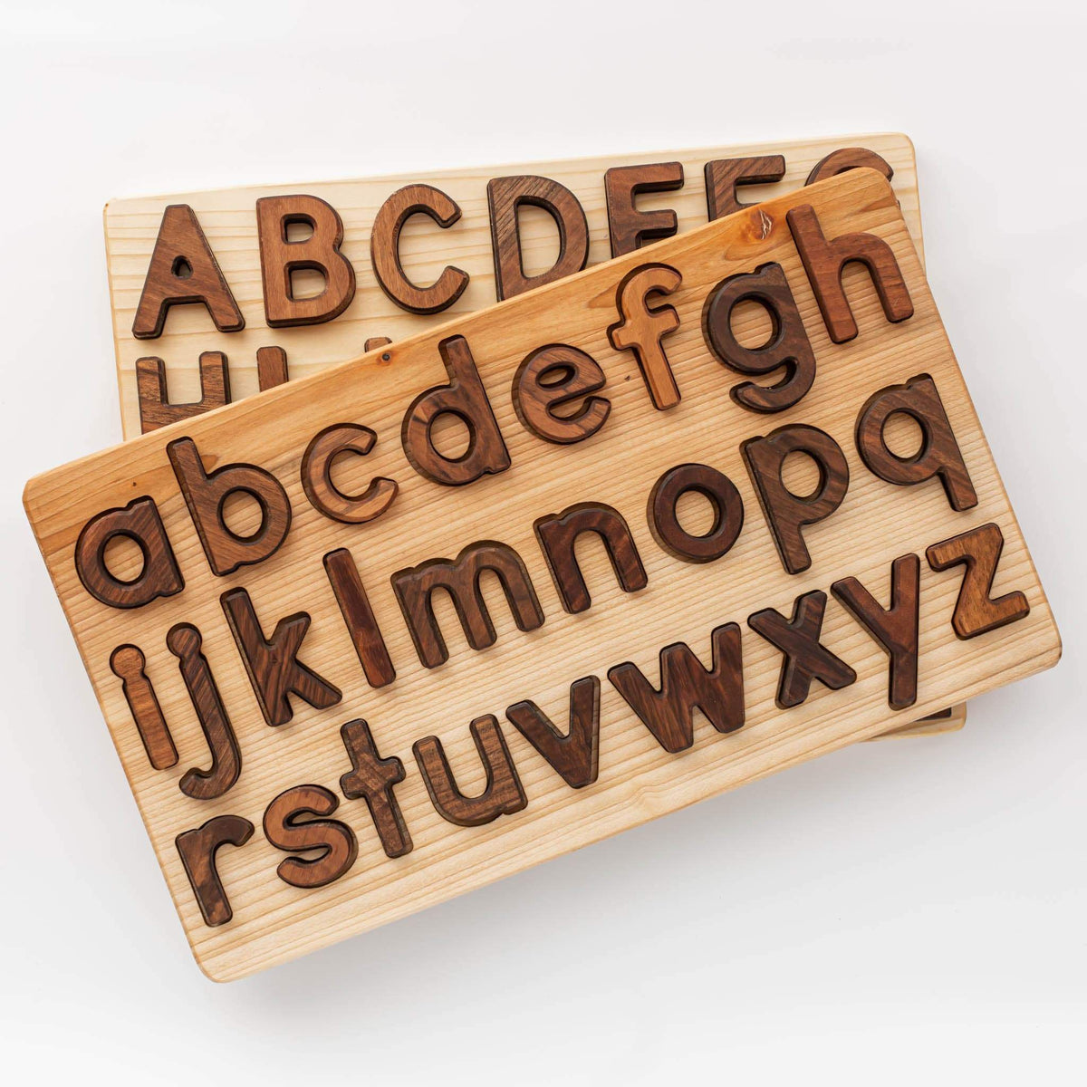 Wooden Alphabet Puzzle | Lowercase Alphabet Puzzle – The Playful Peacock