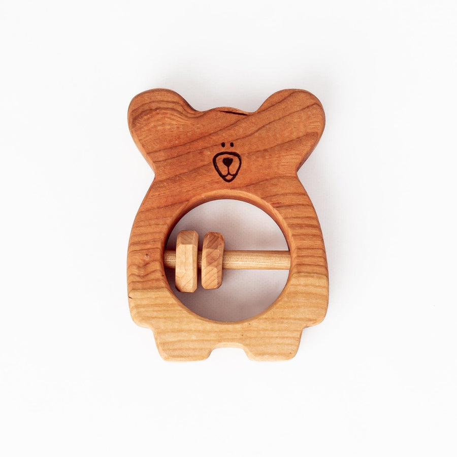 Studio Circus Wooden Caged Baby Rattle | Wooden Toy