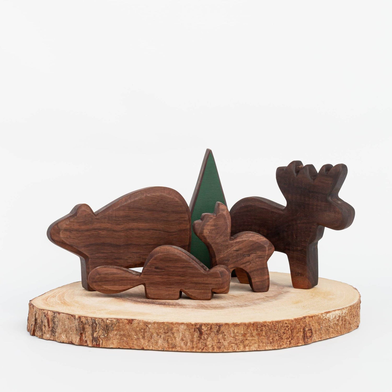 Wooden Big Sea Animals Toy Set - WoodenCaterpillar Toys
